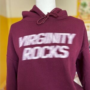 Stylish Burgundy Hoodie with White Text